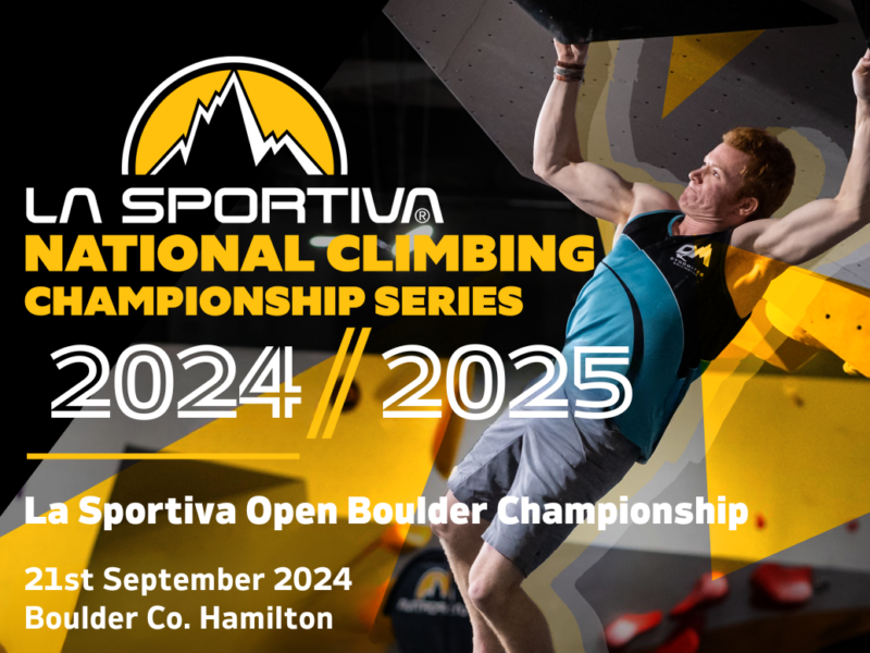 La Sportiva Open Boulder Championships Registrations Open